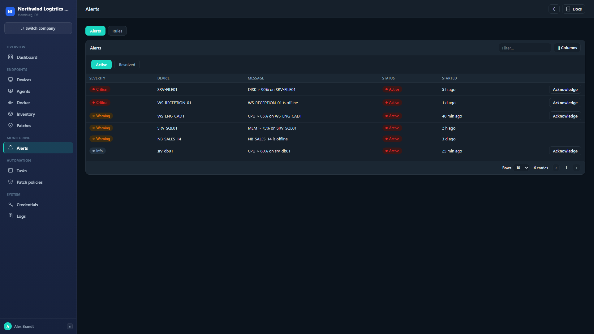 Alerts